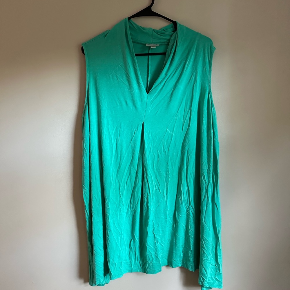Avenue Sleeveless Top Green/Blue Size 18/20